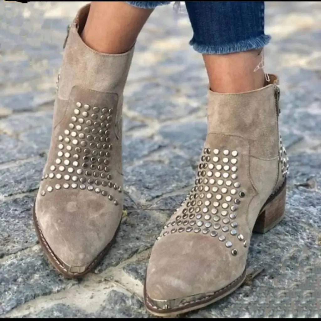 Annie | Ankle Boots with Studs