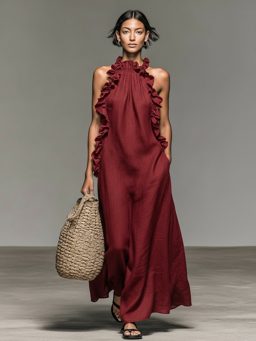 Gladys™ | Ruffled Maxi Dress
