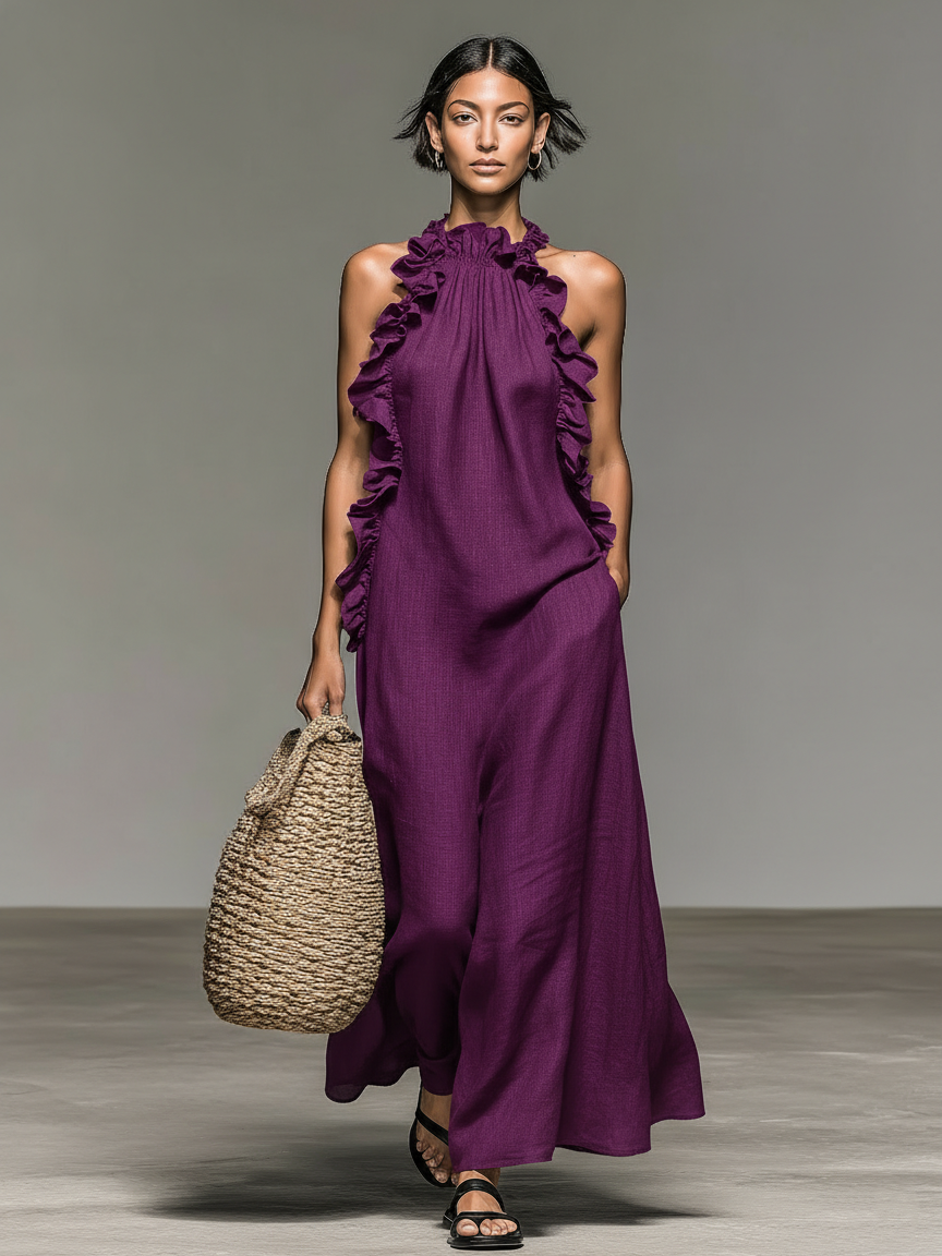 Gladys™ | Ruffled Maxi Dress