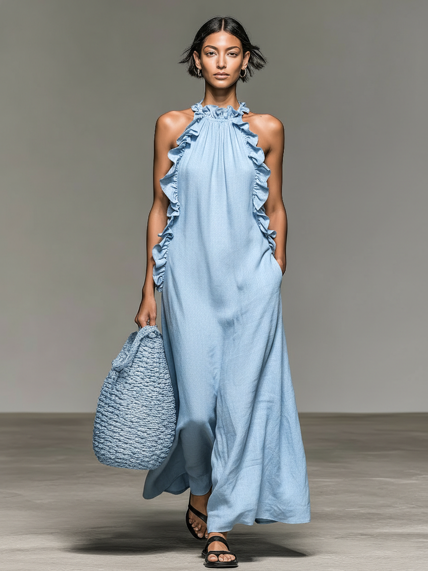 Gladys™ | Ruffled Maxi Dress