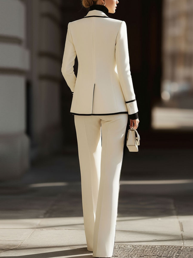 Kaushini | Wide Leg Two-Piece Suit