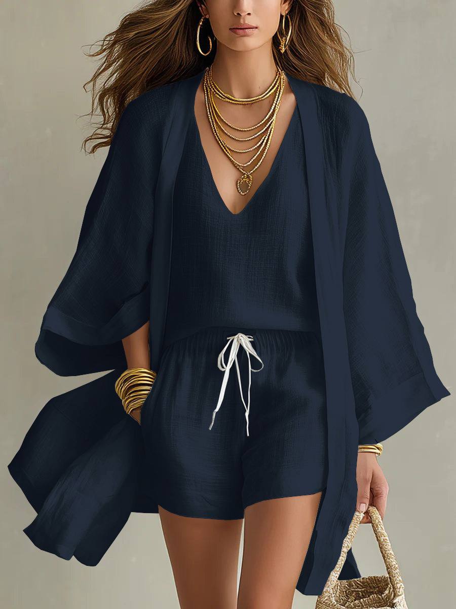 Celine | Linen Three-Piece Set