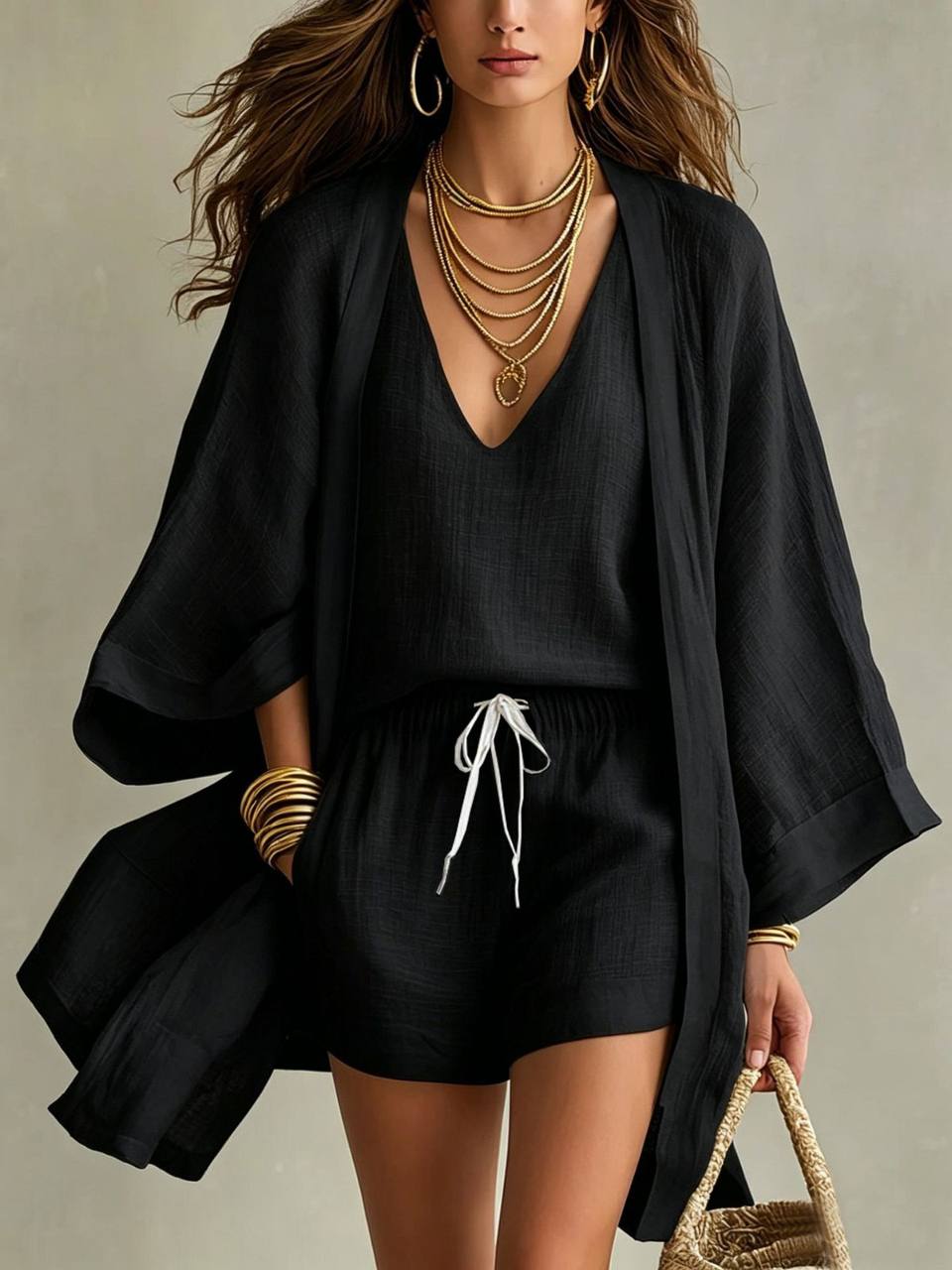 Celine | Linen Three-Piece Set
