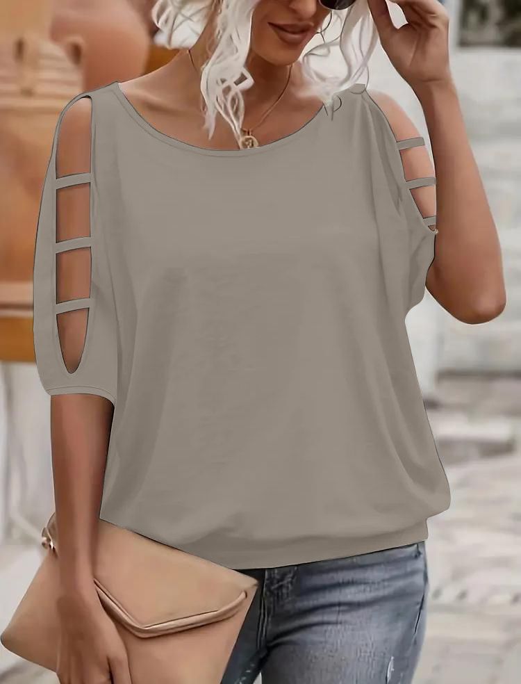 Adel Off-the-Shoulder Top with Cut-Out Details