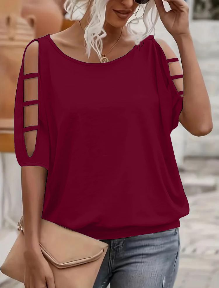 Adel Off-the-Shoulder Top with Cut-Out Details