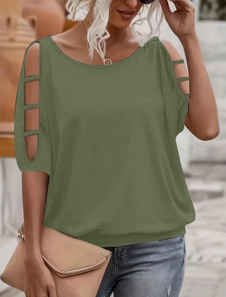 Adel Off-the-Shoulder Top with Cut-Out Details