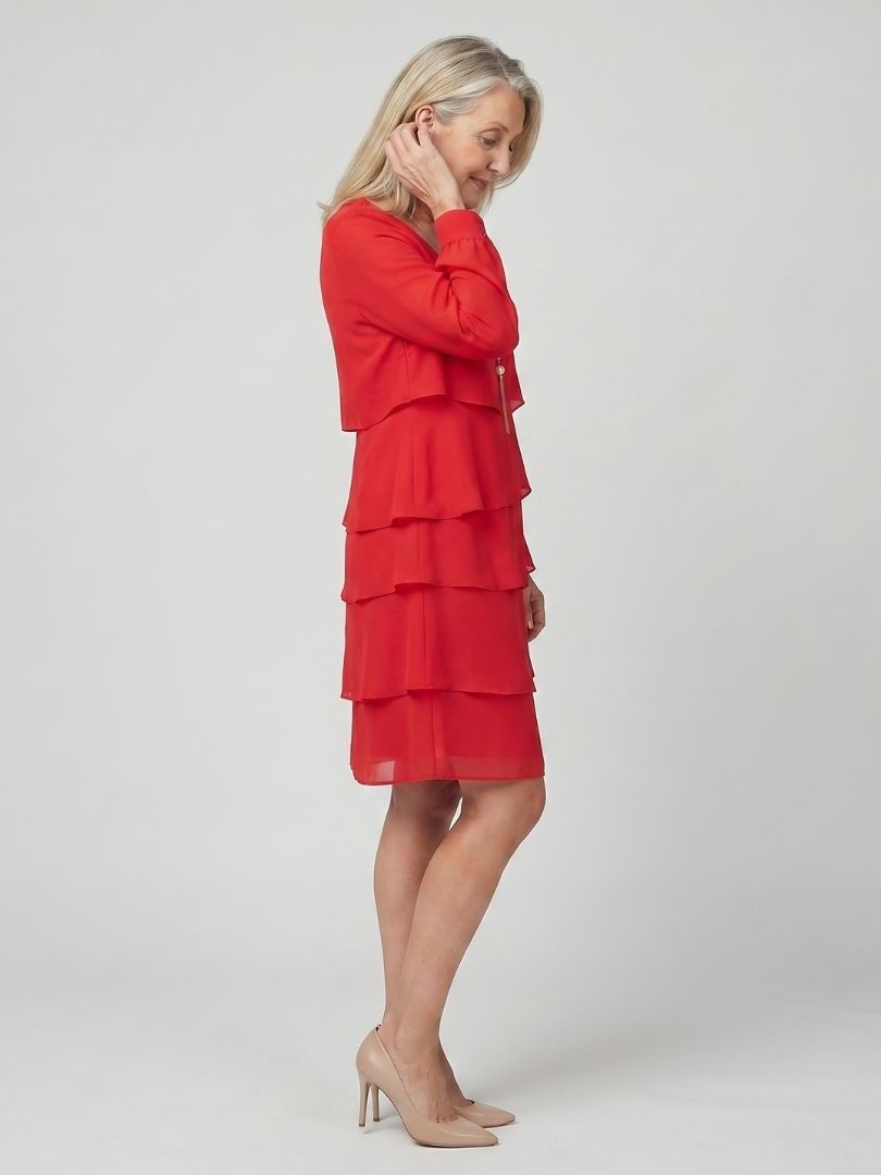 Mia | Clean Layered Knee Length Dress