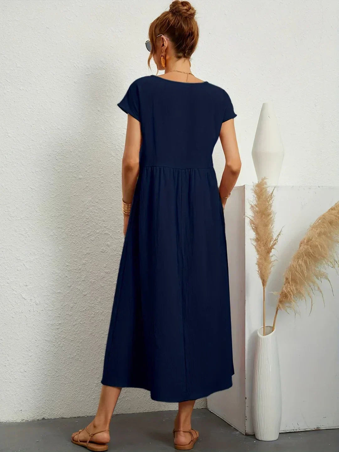 Gabrielle™ — Elegant Flowing Midi Dress