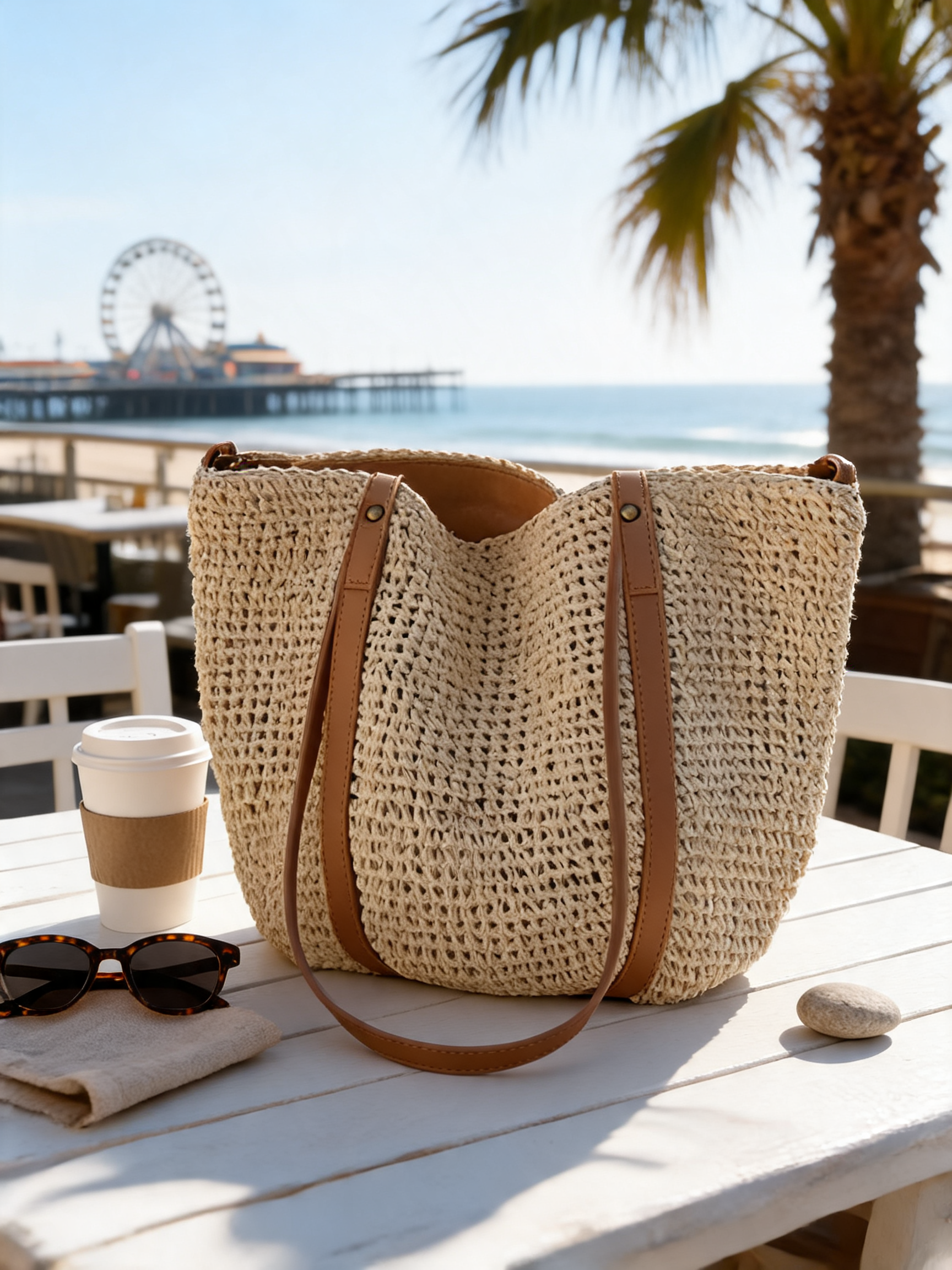 Mila™ – Eco Straw Beach Tote