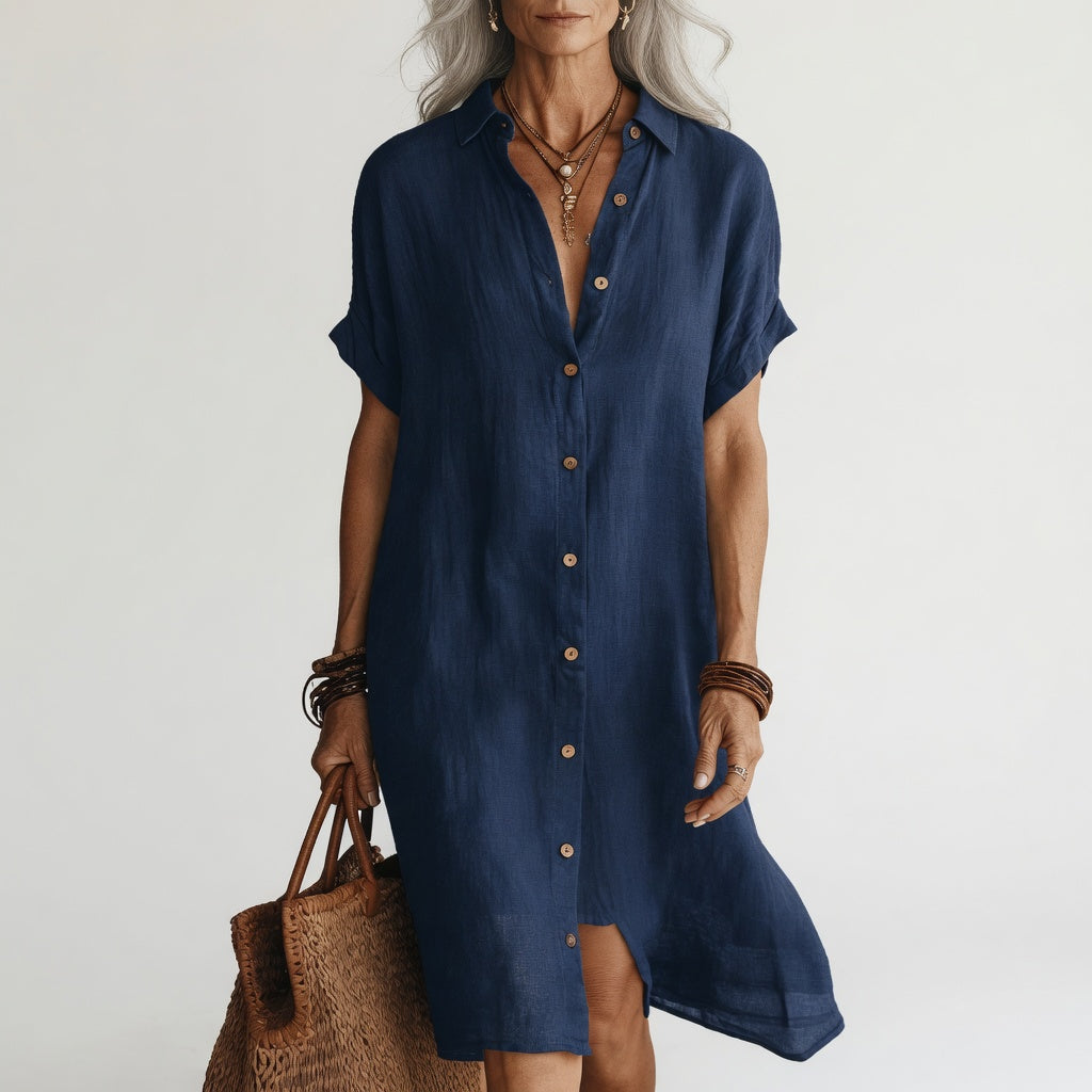 Evangeline | Midi Shirt Dress
