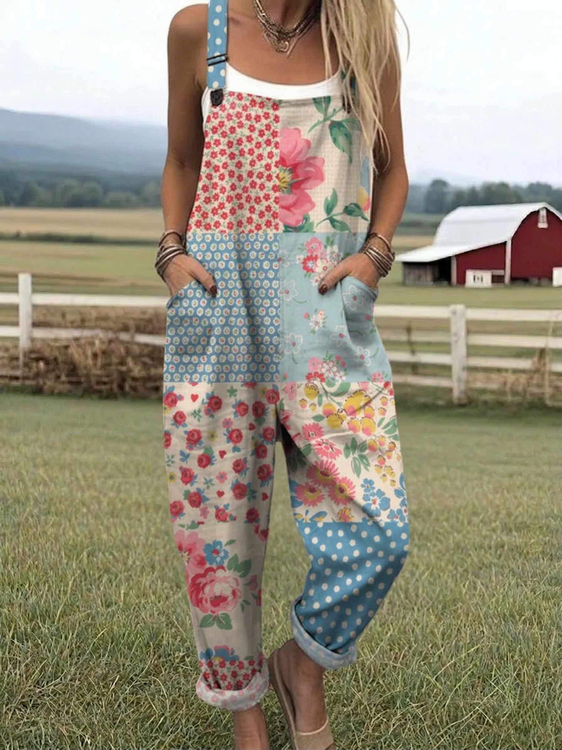 Frigg | Patchwork Blossom Jumpsuit