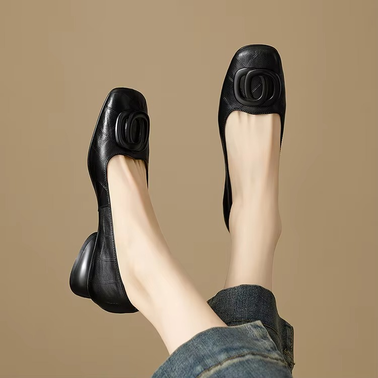 Lisa | Opium Leather Flats