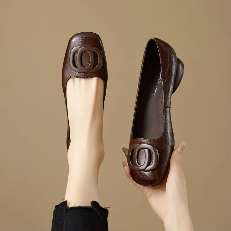 Lisa | Opium Leather Flats
