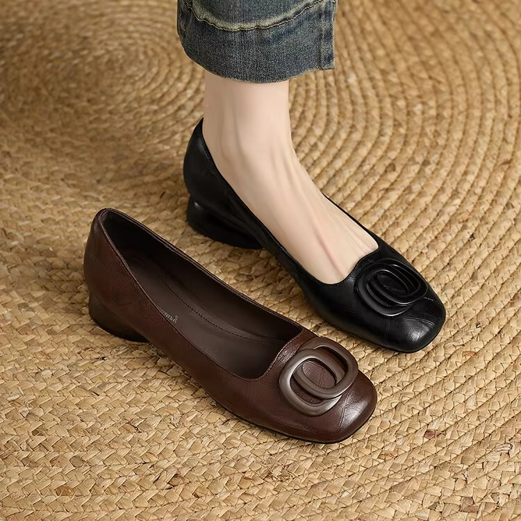 Lisa | Opium Leather Flats
