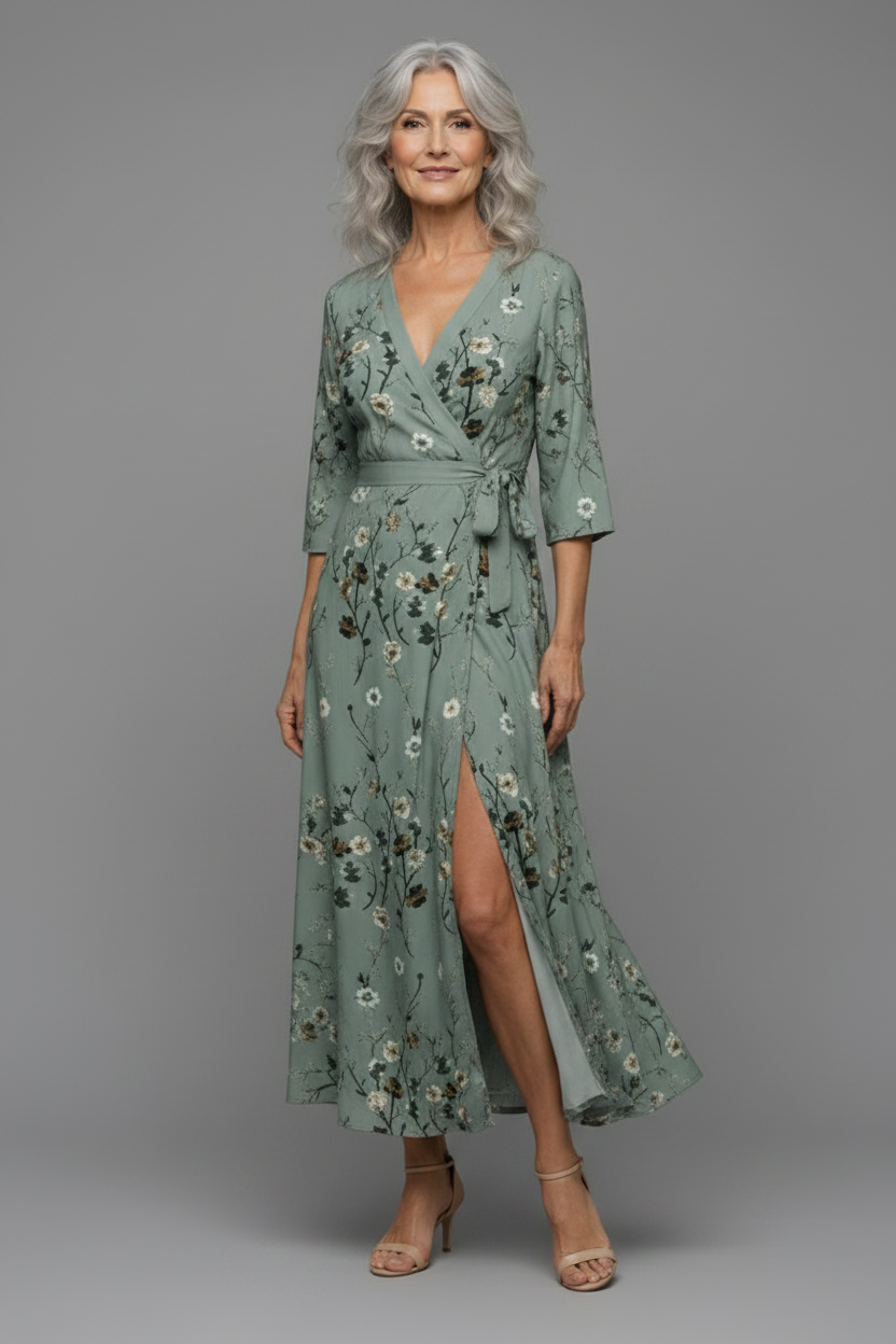 Selora | Halter Bloom Flow Maxi Dress