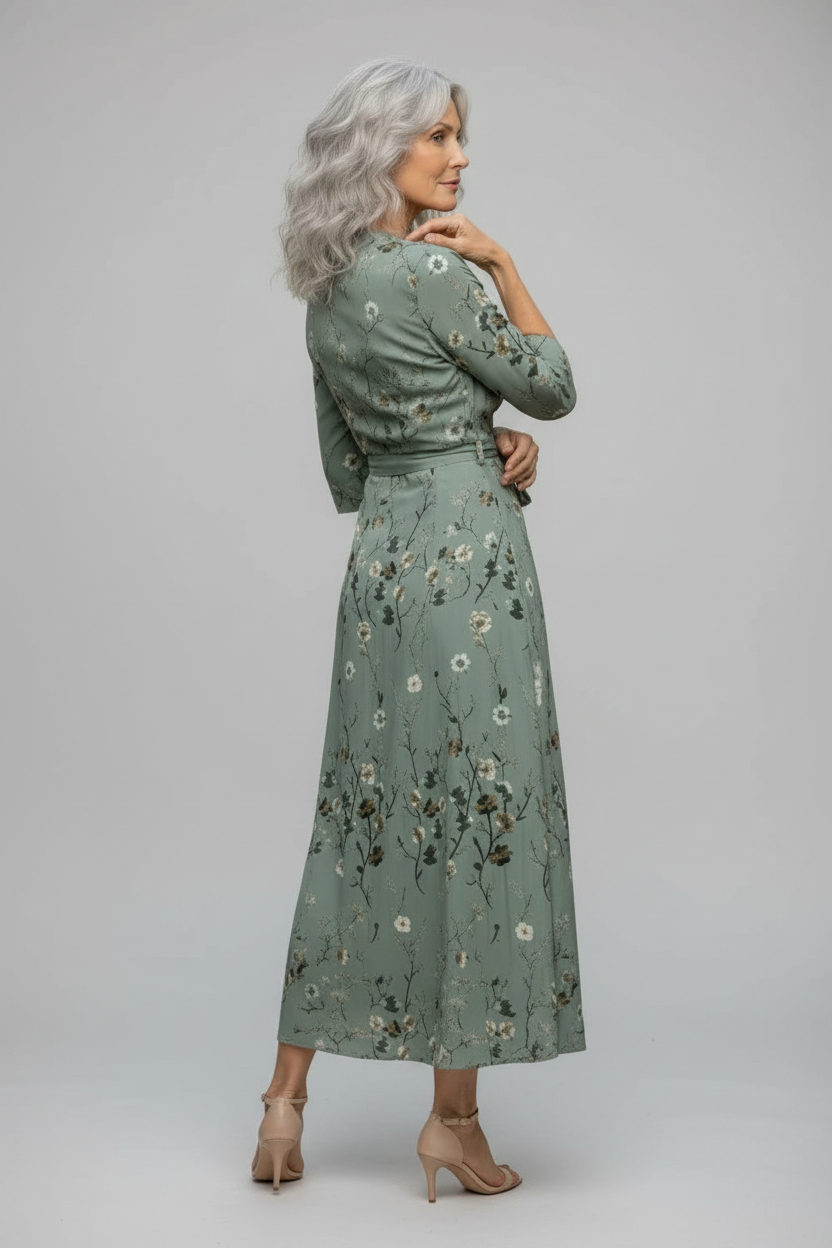 Selora | Halter Bloom Flow Maxi Dress