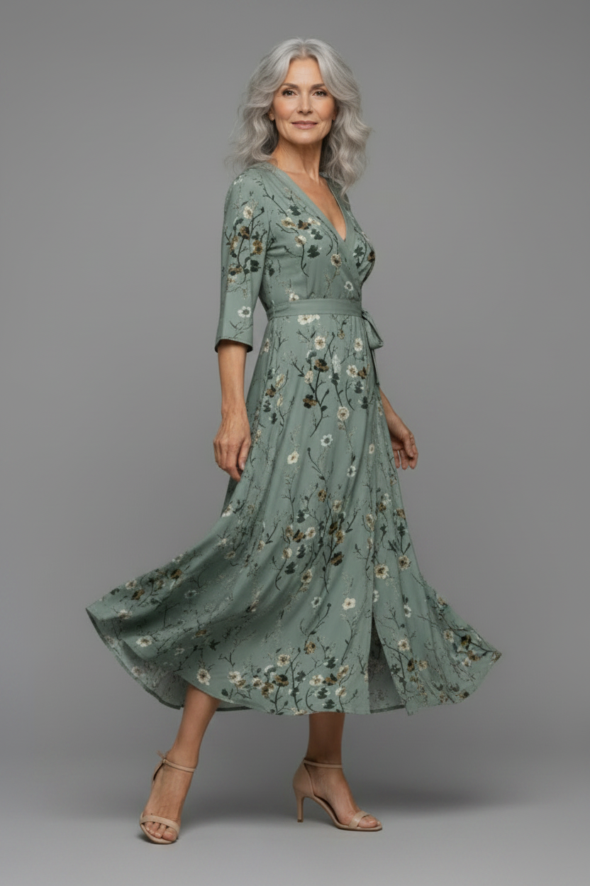 Selora | Halter Bloom Flow Maxi Dress