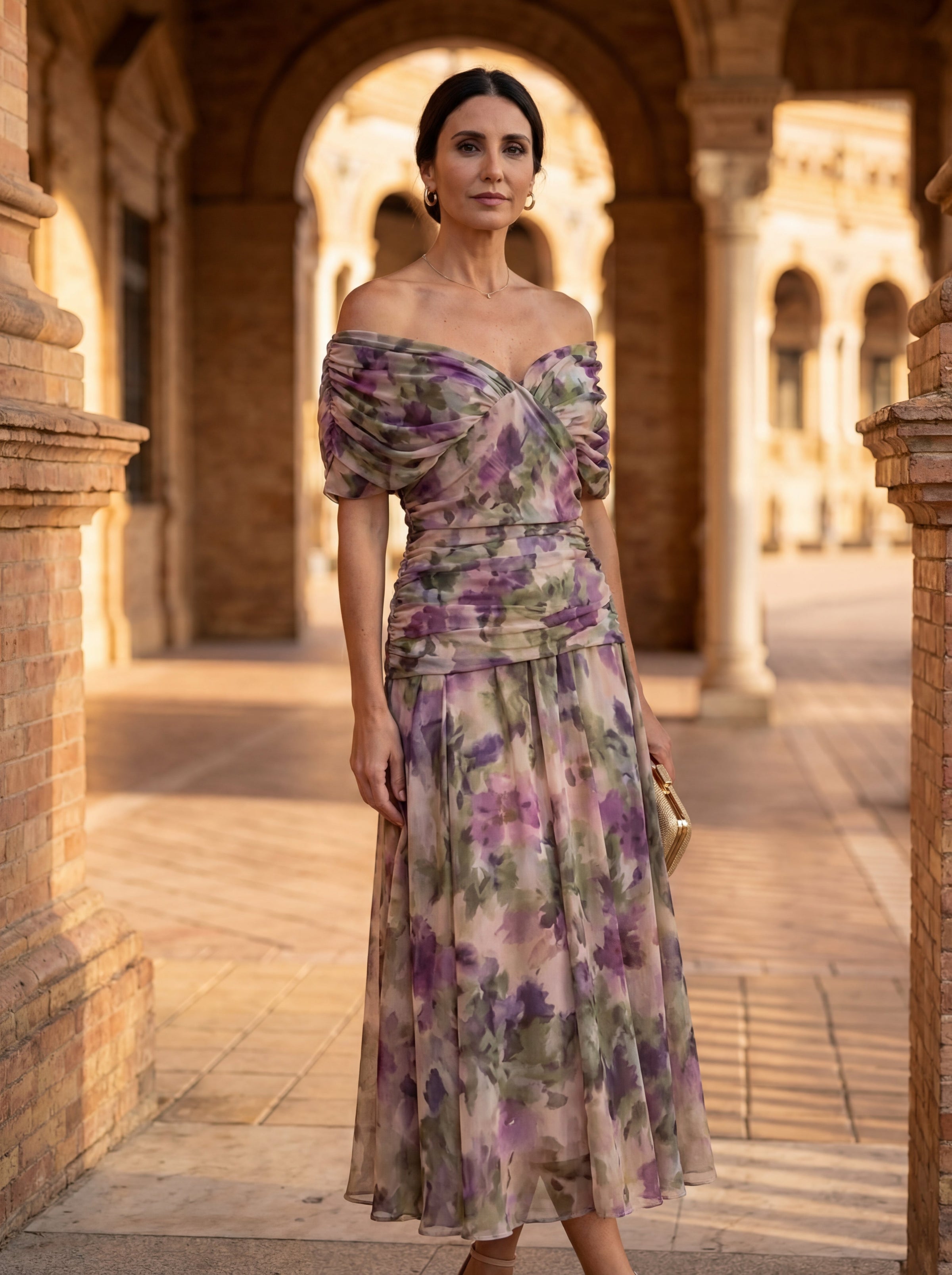 Luisa Dress with V-neck