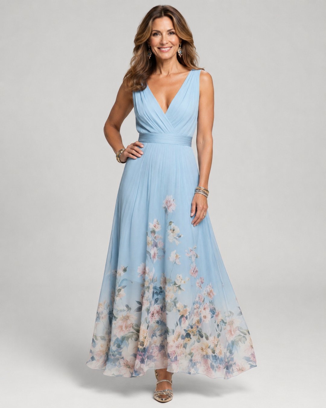Mica | Sleeveless A-Line Maxi Dress