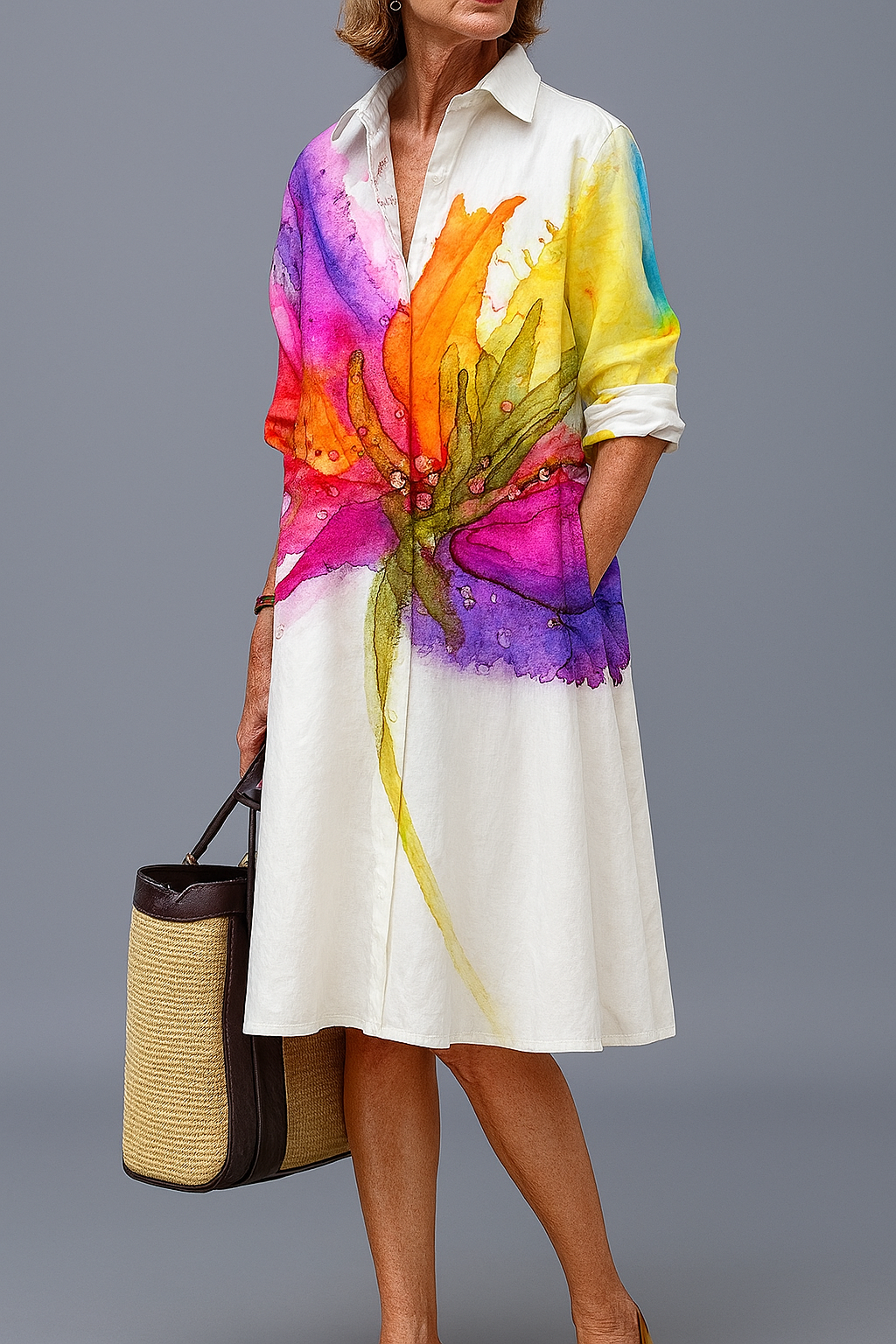 Lydia | Polished Midi Dress