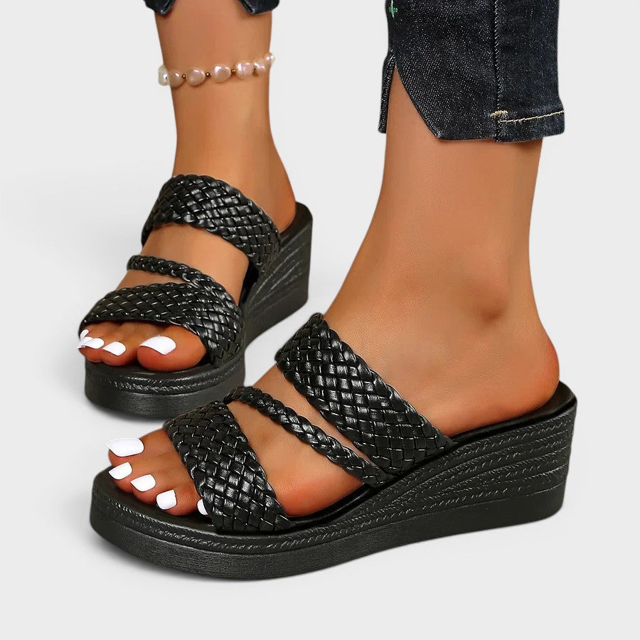 Simone™ | Elegant Comfort Platform Sandals