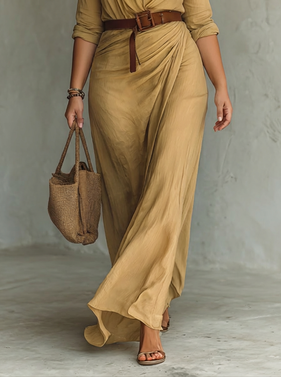 Florence™ | Timeless Belted Maxi Dress
