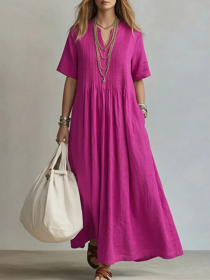 Dina™ Pleated Maxi Dress