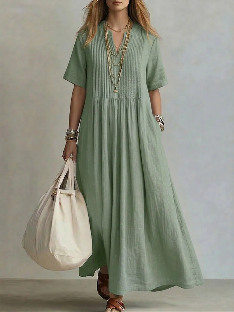 Dina™ Pleated Maxi Dress