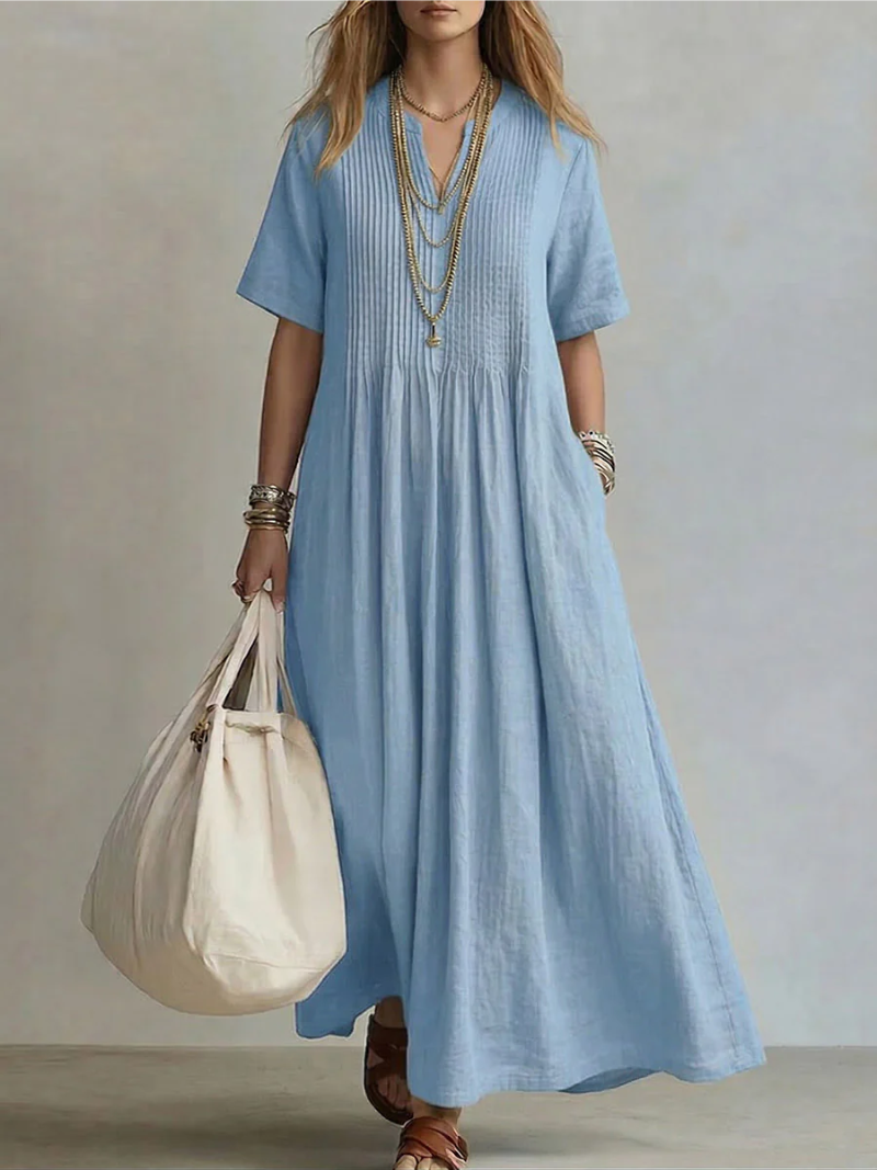 Dina™ Pleated Maxi Dress