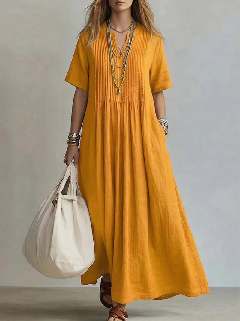 Dina™ Pleated Maxi Dress