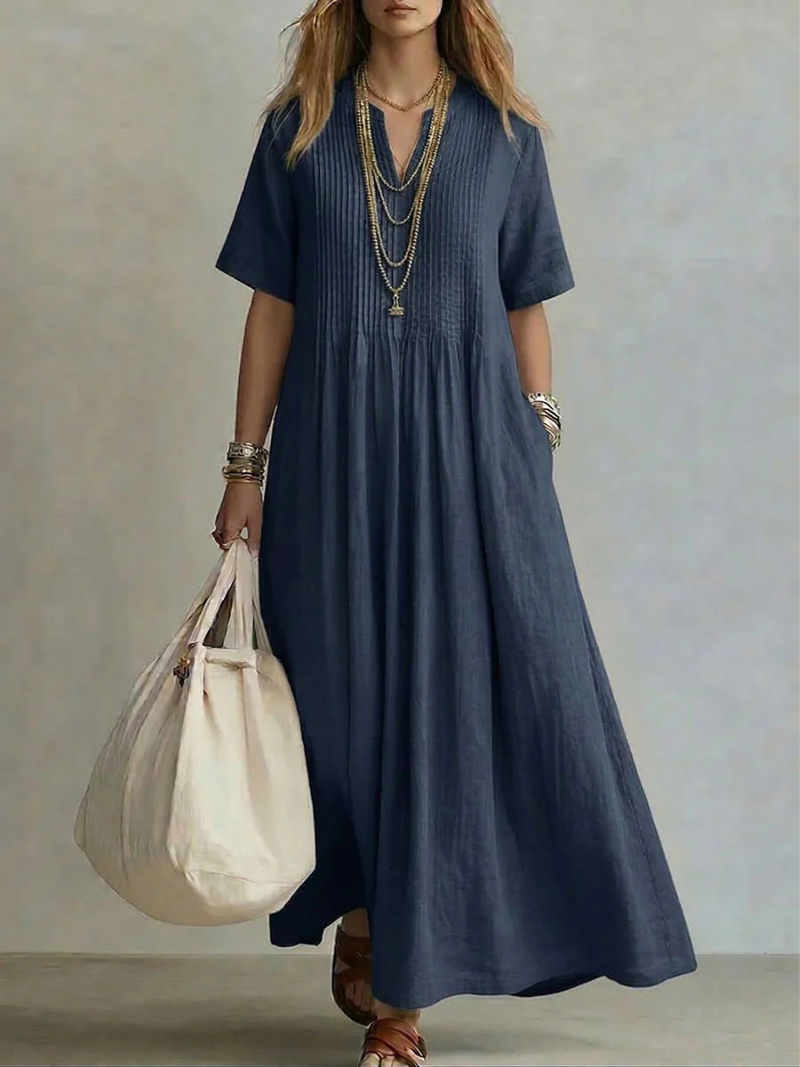 Dina™ Pleated Maxi Dress