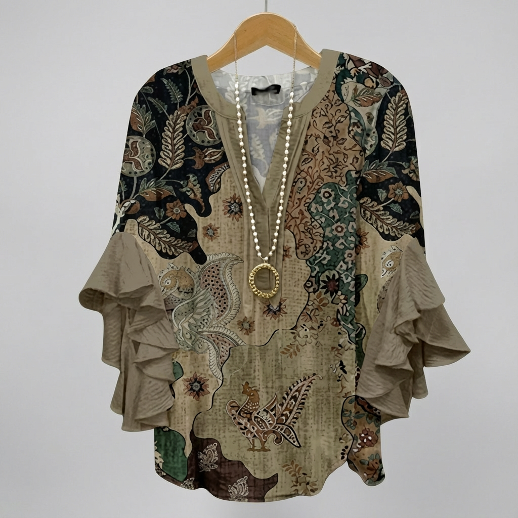 Iris – V-neck blouse