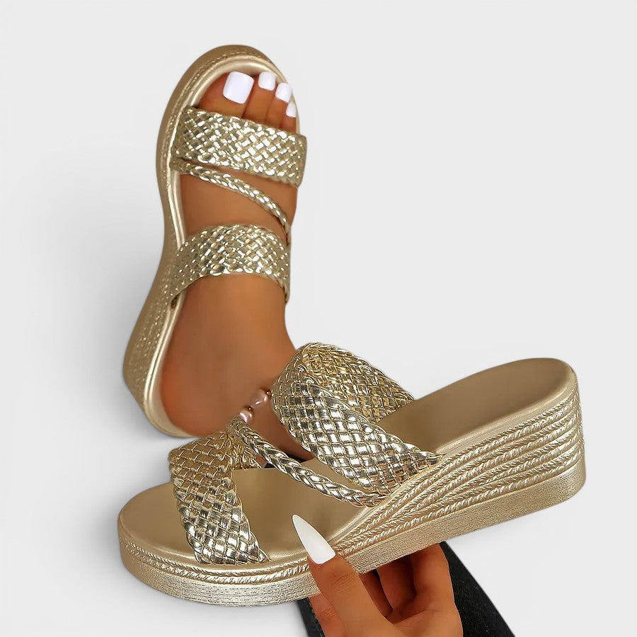 Simone™ | Elegant Comfort Platform Sandals