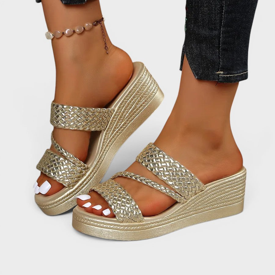 Simone™ | Elegant Comfort Platform Sandals