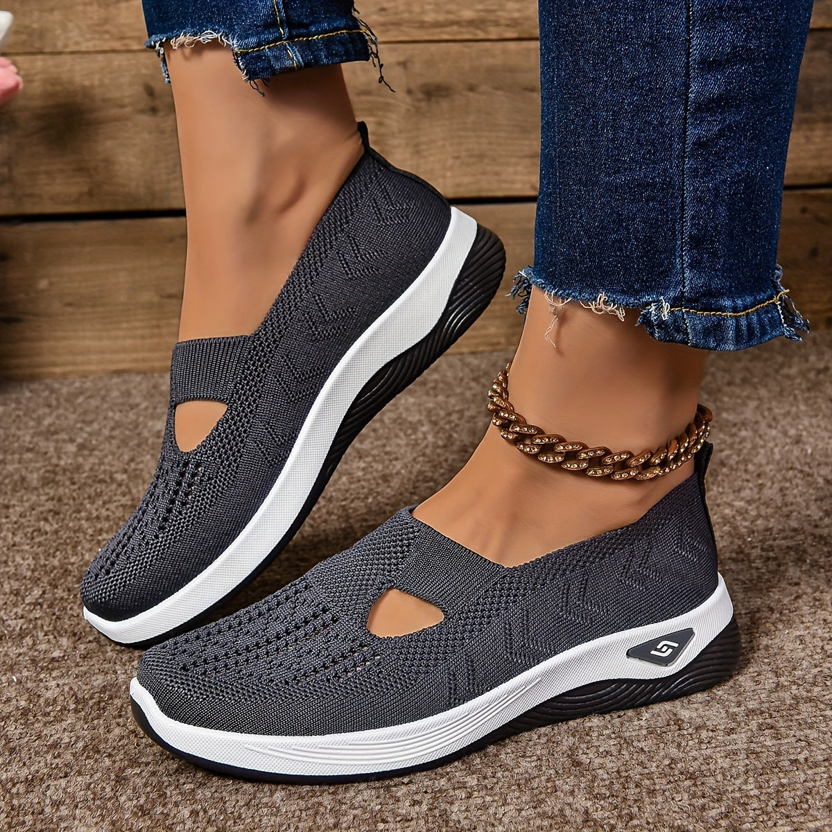 Flex Step Non-Slip Shoes with Free Insoles