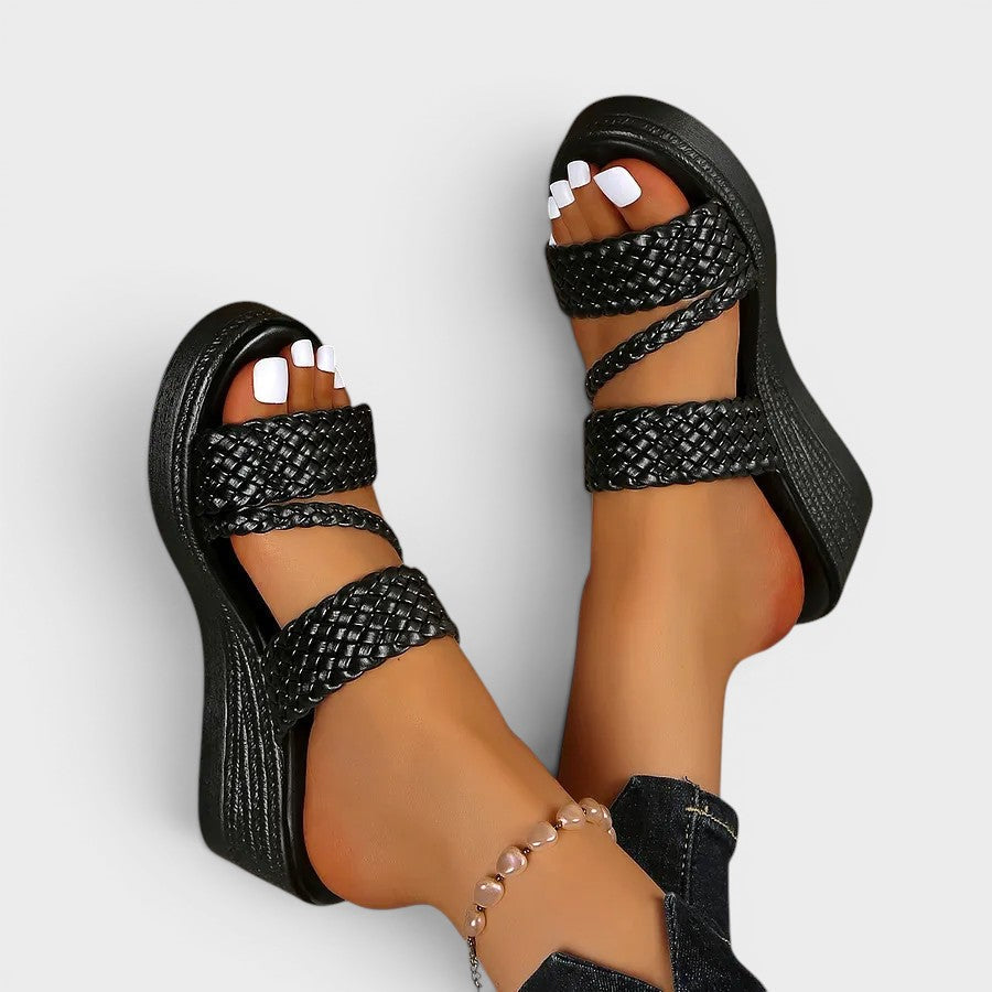 Simone™ | Elegant Comfort Platform Sandals