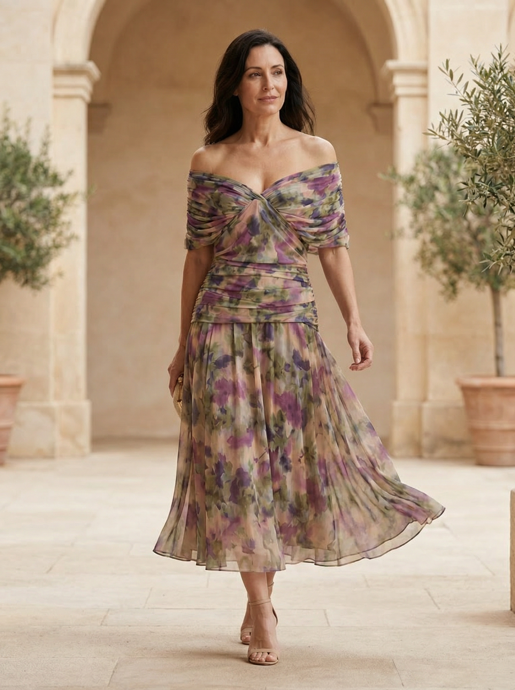 Luisa Dress with V-neck