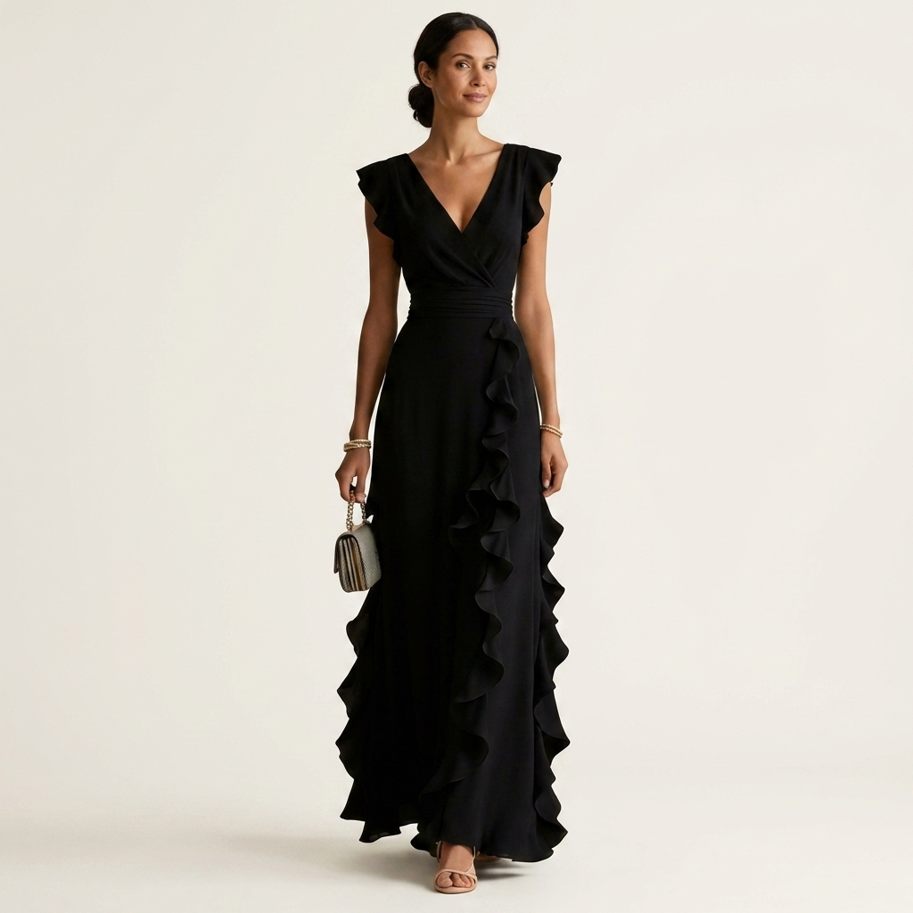 Nellyana | Wrap-Style V-Neck