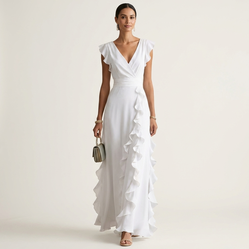 Nellyana | Wrap-Style V-Neck
