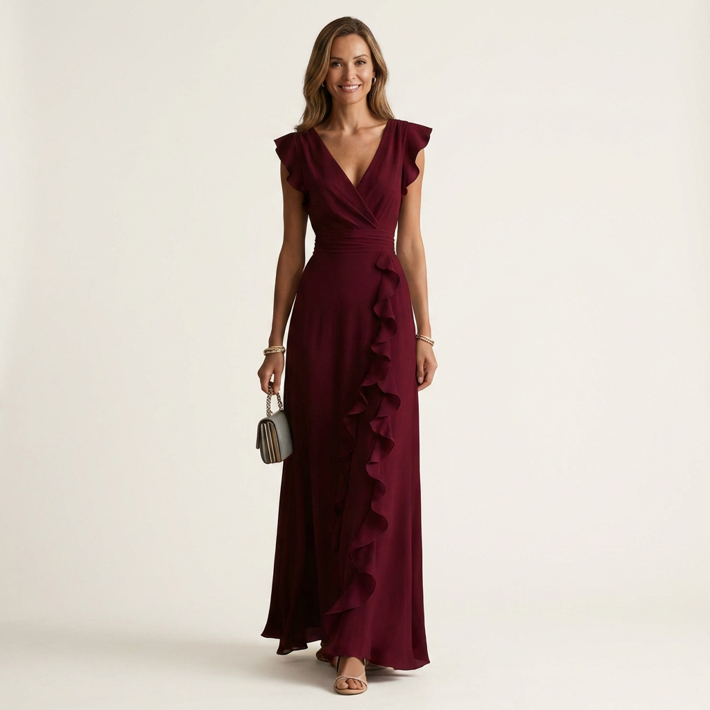 Nellyana | Wrap-Style V-Neck