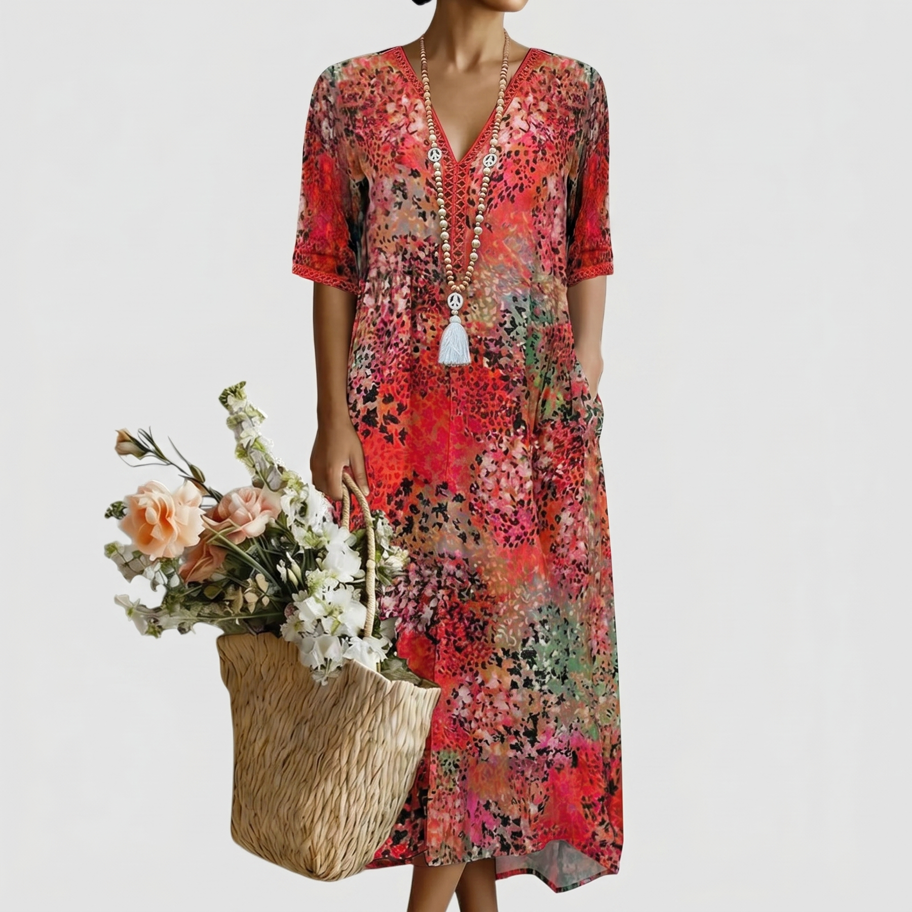 ANNA | VIBRANT MIDI DRESS