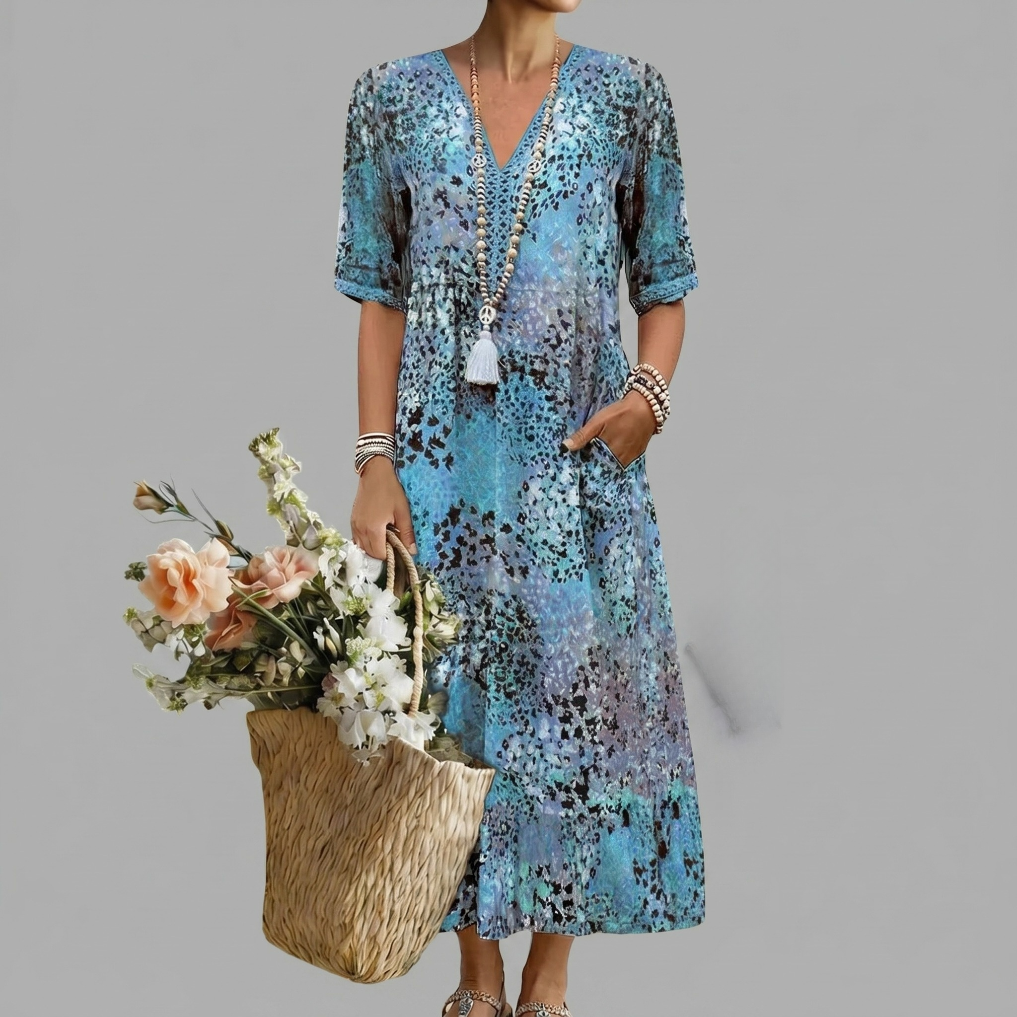 ANNA | VIBRANT MIDI DRESS