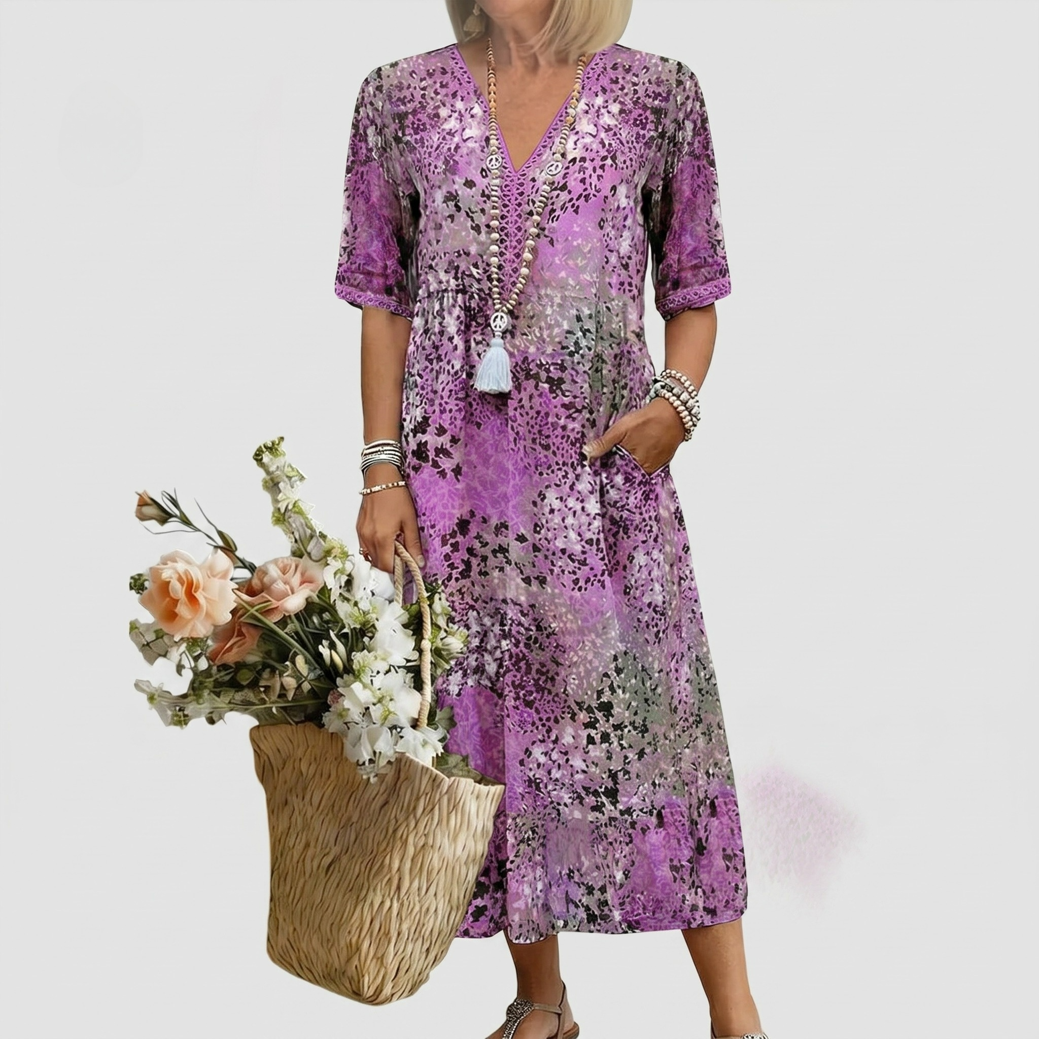 ANNA | VIBRANT MIDI DRESS
