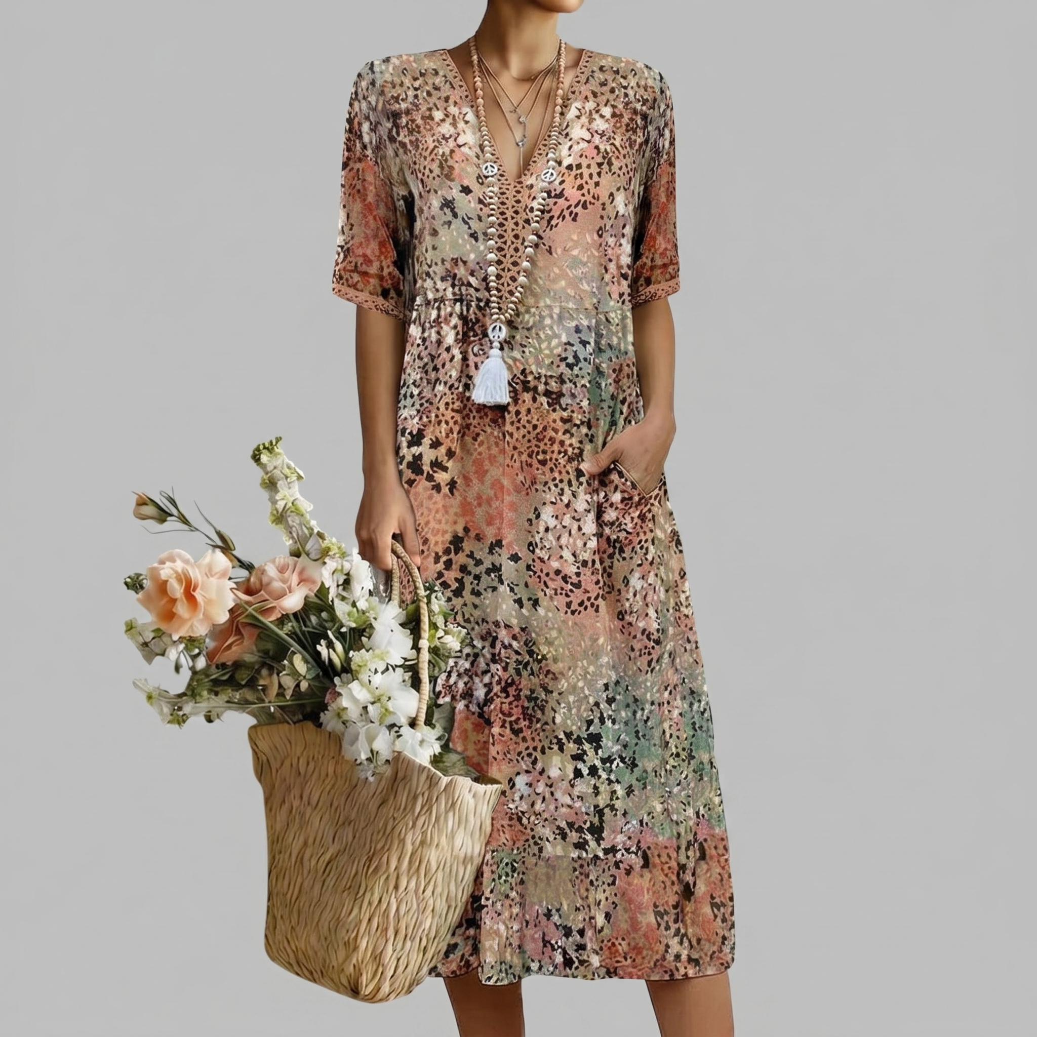 ANNA | VIBRANT MIDI DRESS