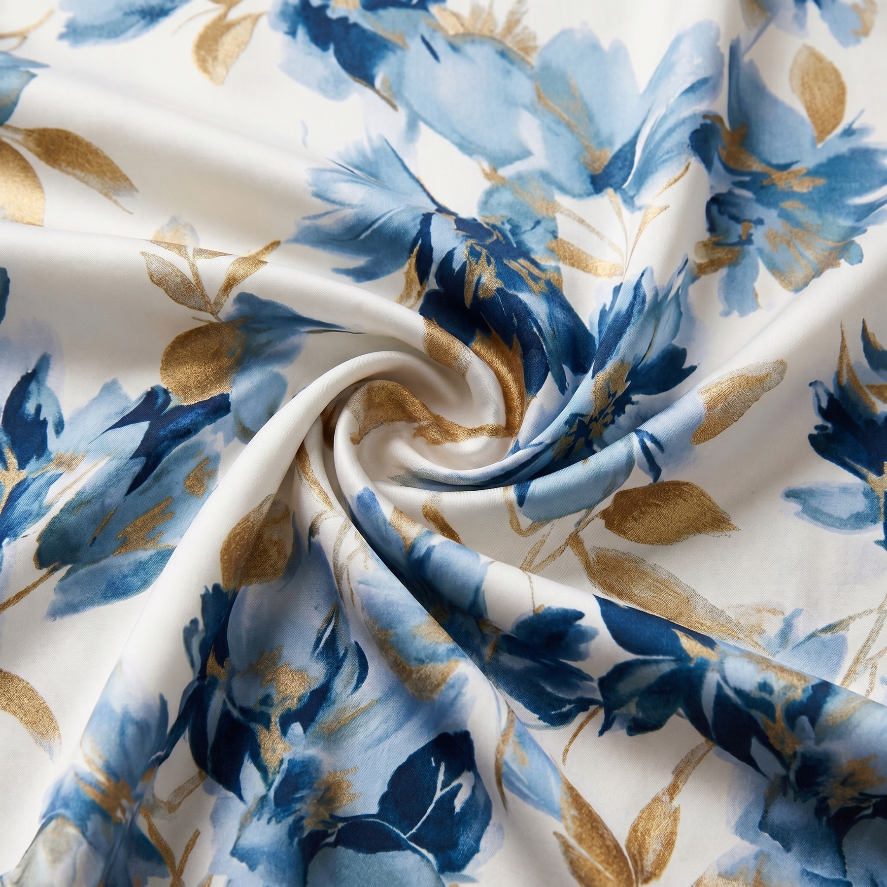 Elara | Floral Wrap Waist Midi Dress