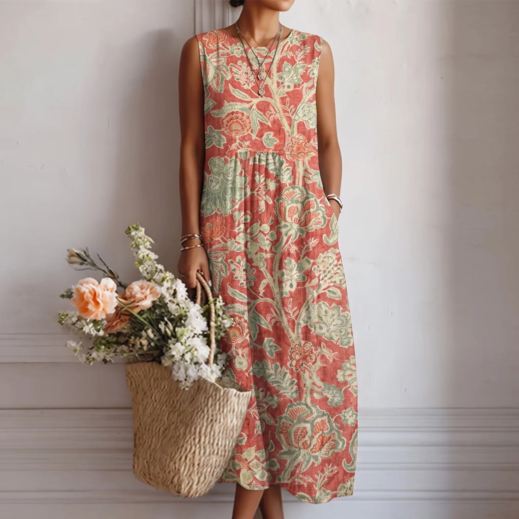 Alba™ | Sleeveless A-Line Dress