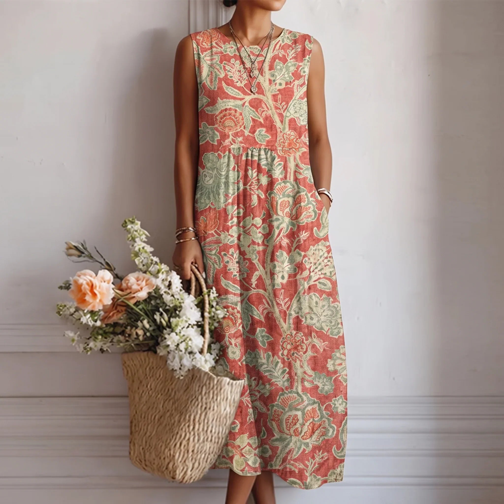 Alba™ | Sleeveless A-Line Dress