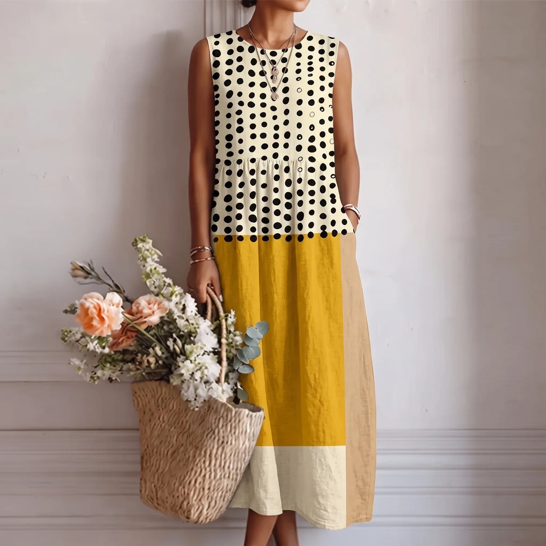Alba™ | Sleeveless A-Line Dress