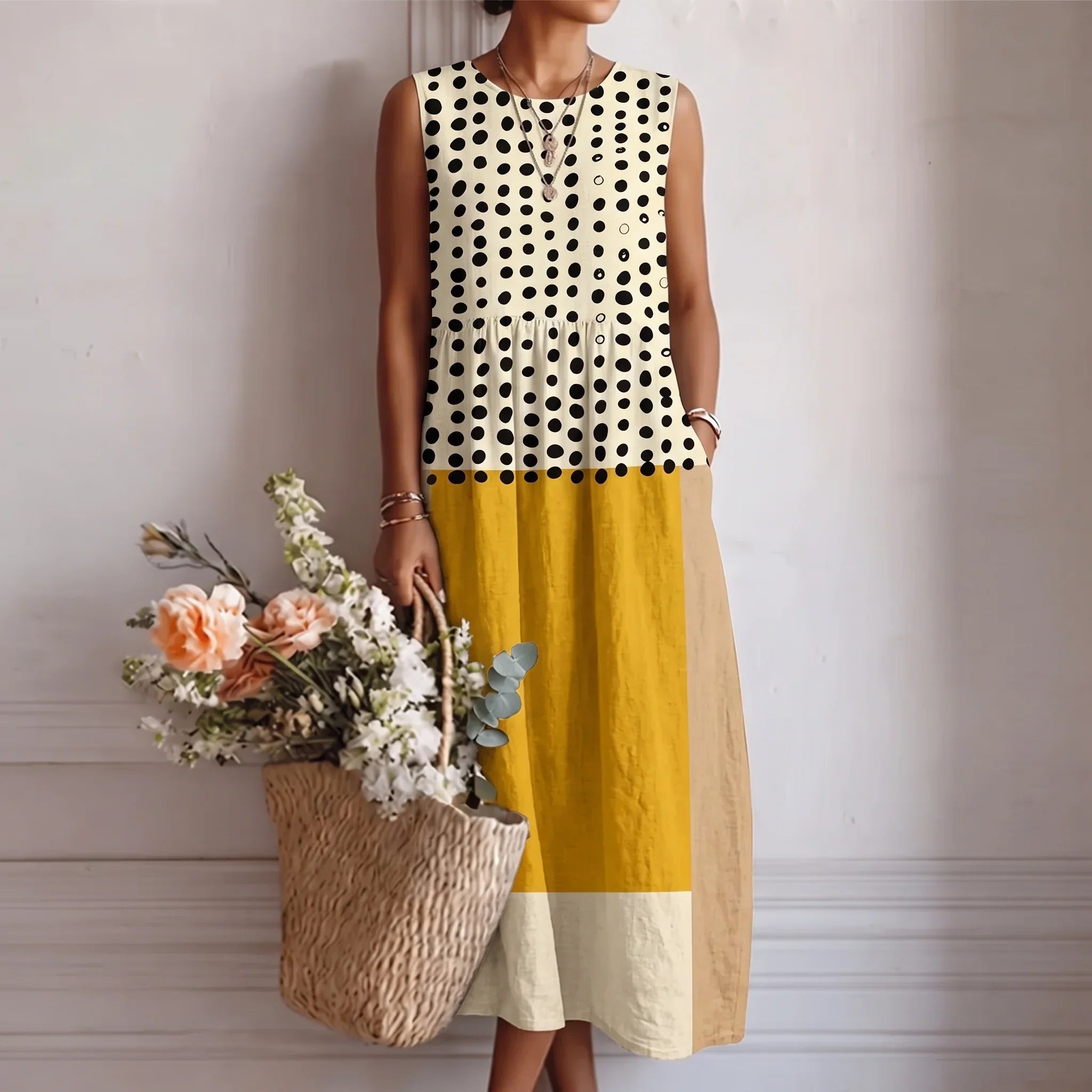 Alba™ | Sleeveless A-Line Dress