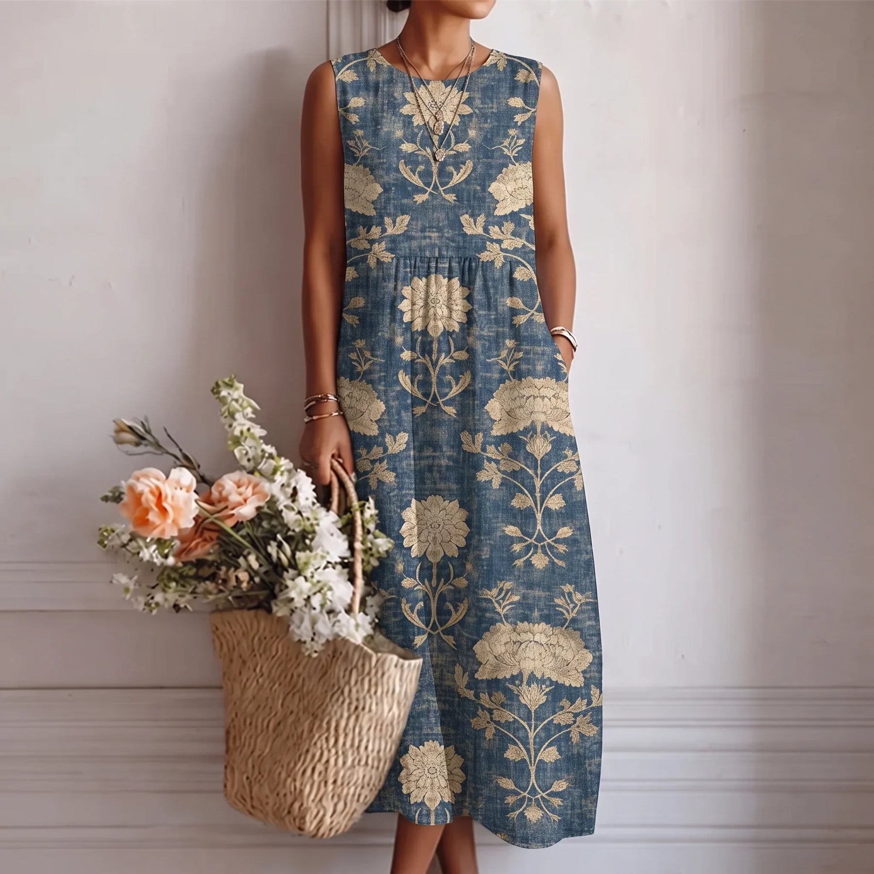 Alba™ | Sleeveless A-Line Dress
